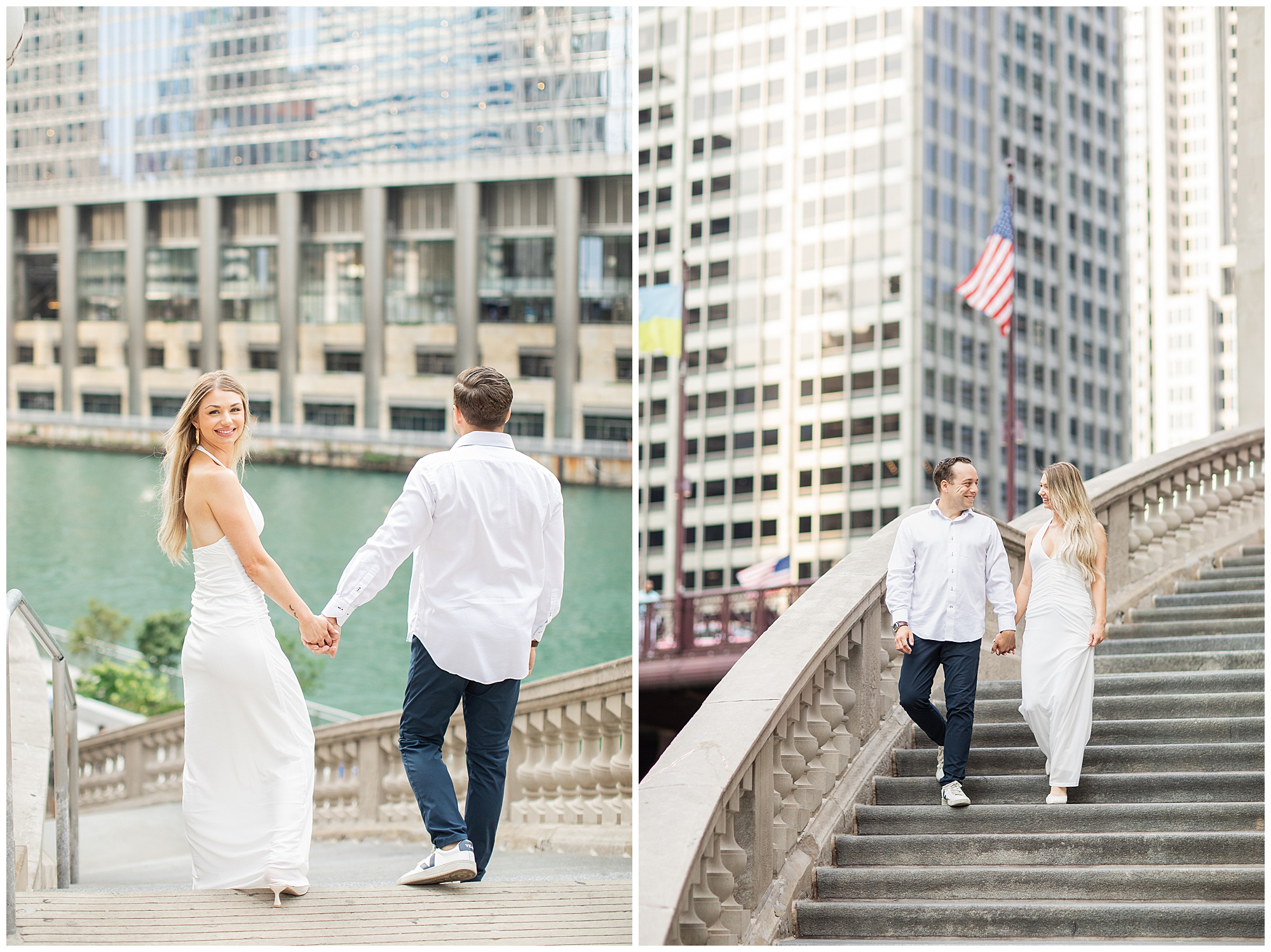 Chicago Riverwalk Engagement