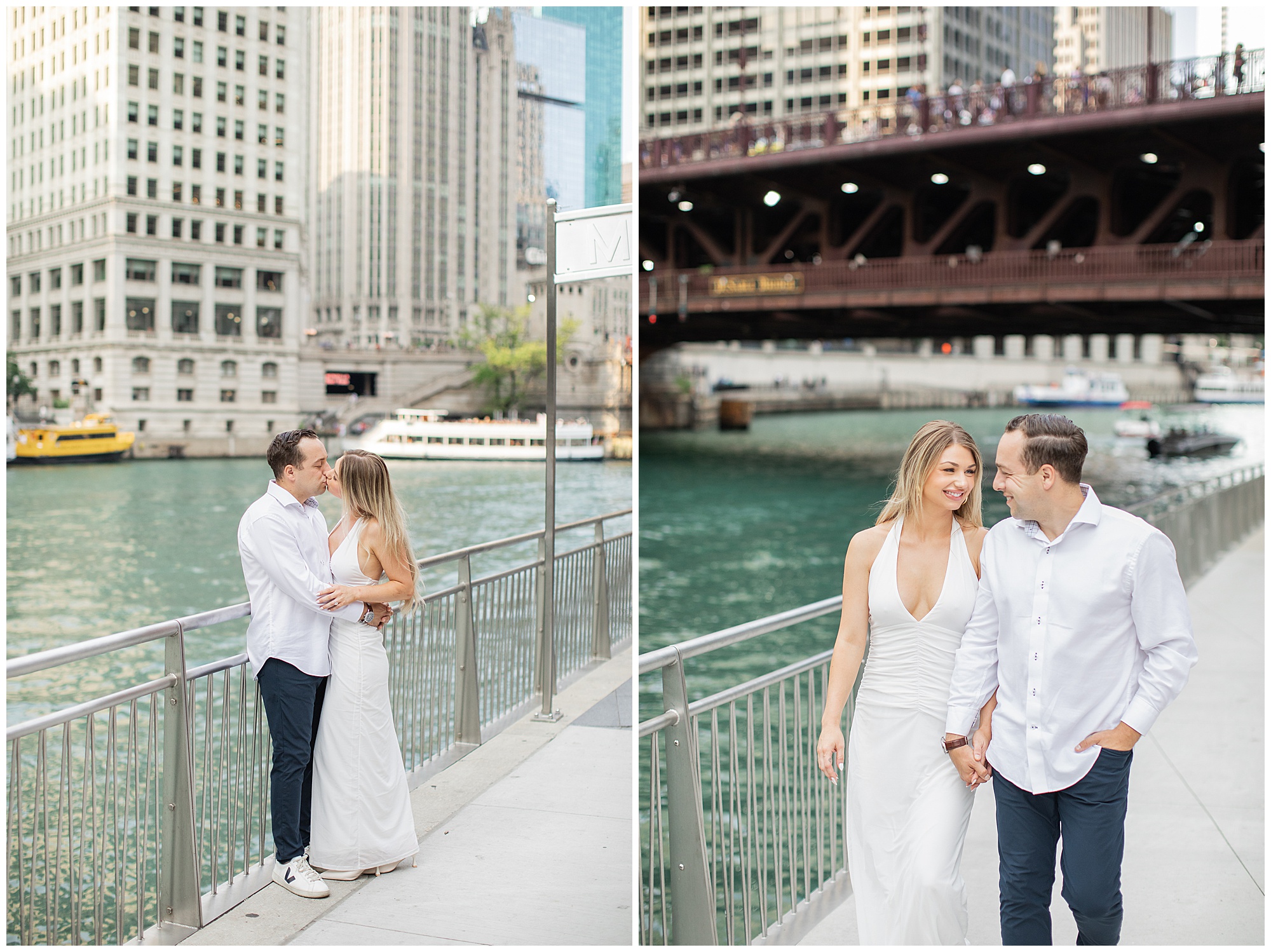 Chicago Riverwalk Engagement