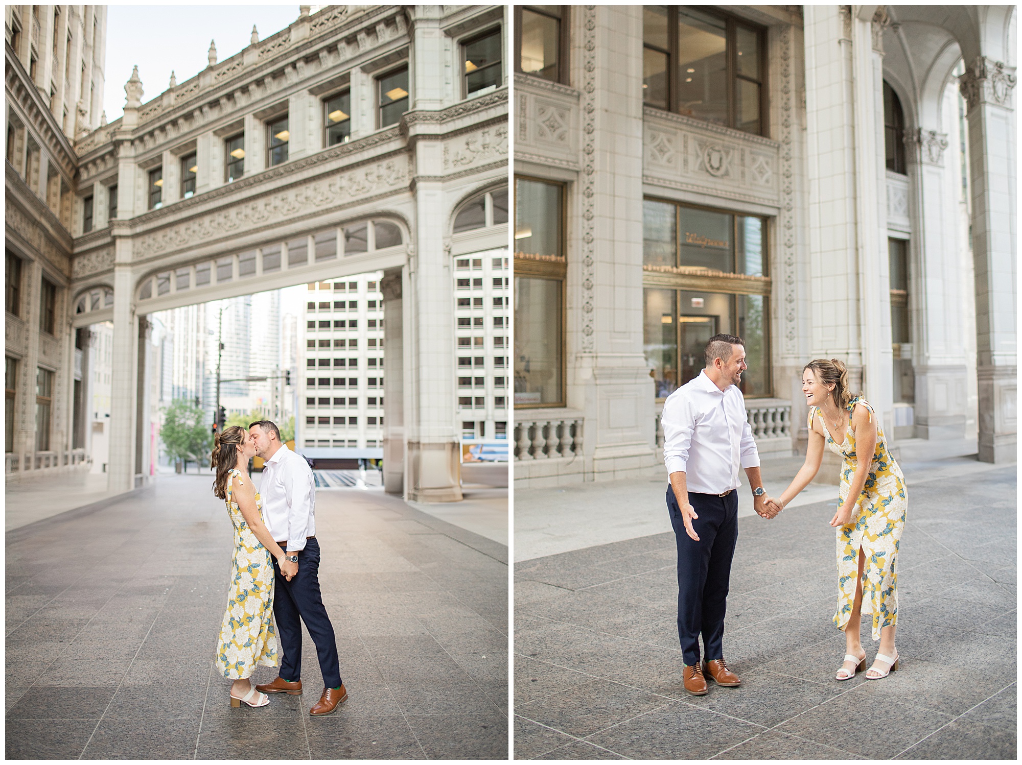 Downtown Chicago Engagement Photography