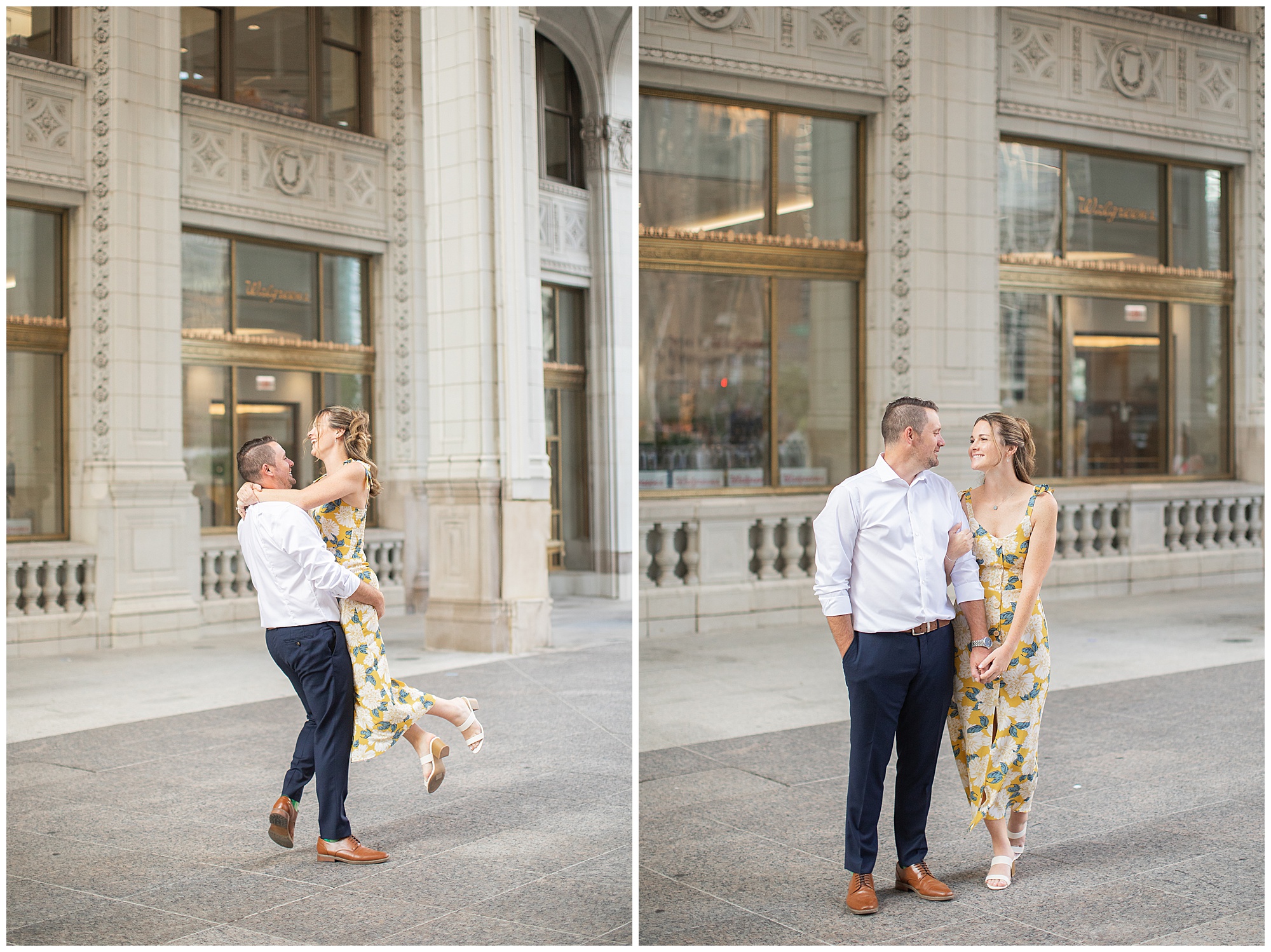 Downtown Chicago Engagement Photography